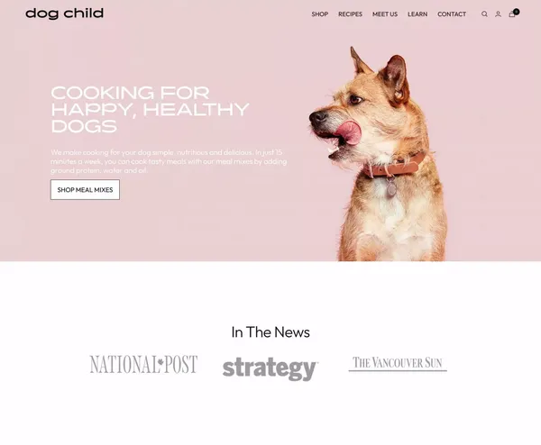 Cooking for Your Dog Simple, Nutritious and Delicious– Dogchild - Ecommerce design inspiration