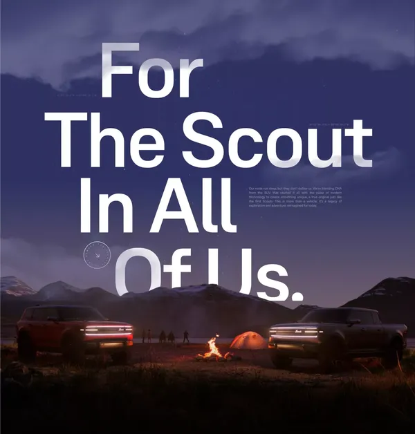 Scout Motors - Landing design inspiration