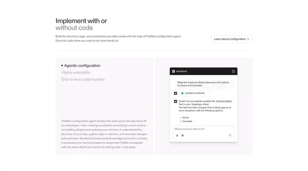 AI Data Preparation and Migration Software | Flatfile - Landing design inspiration