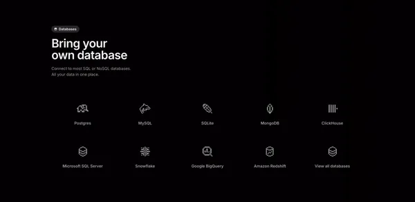 Outerbase | The interface for your database - Landing design inspiration