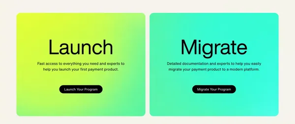 Highnote | The New Standard for Payments - Landing design inspiration