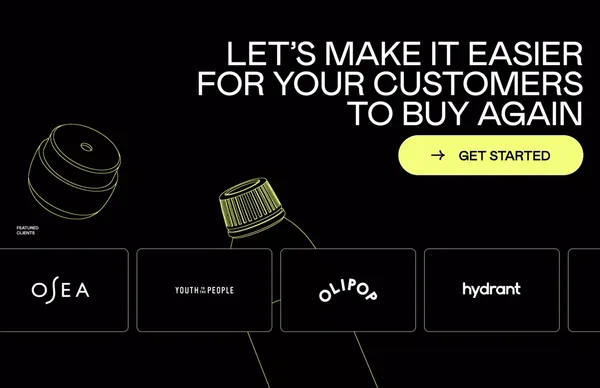 Repeat | The end to end reordering experience for CPG Brands on Shopify - Landing design inspiration