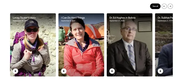 RadiatingHope® | A Non-Profit for Global Cancer Care & Support - Landing design inspiration
