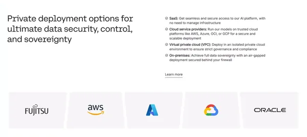 The World's Leading AI Platform for Enterprise | Cohere - Landing design inspiration