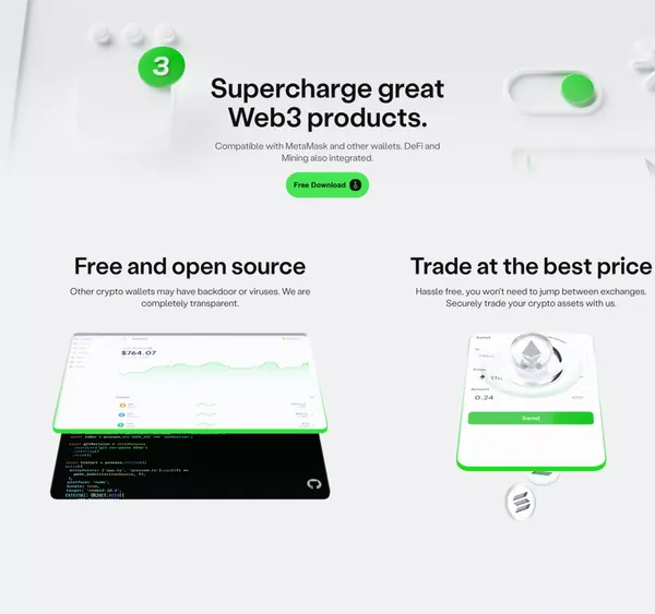 OneKey Wallet | All-in-one crypto wallet trusted by millions. - Landing design inspiration