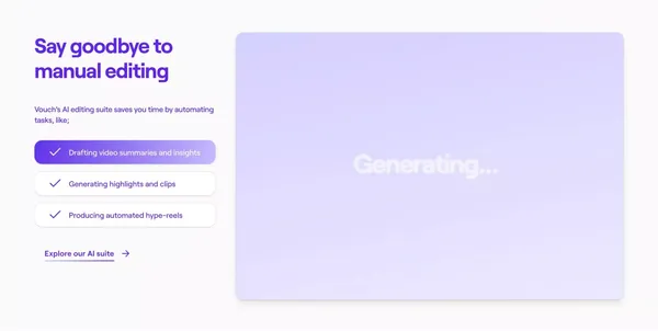 Work is personal again | Vouch - Landing design inspiration