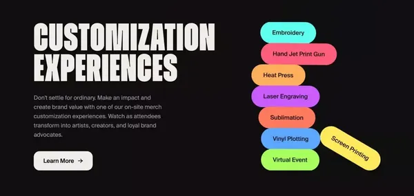 Family Industries Live - Live Printing Experts - Landing design inspiration