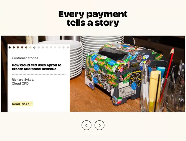 Apron | Streamline Your Invoice & Payroll Workflow - Landing design inspiration