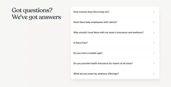 Employee Health Insurance and Benefits Platform | Nova Benefits - Landing design inspiration