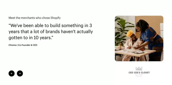 Start and grow your e-commerce business - 14-Day Free Trial - Landing design inspiration