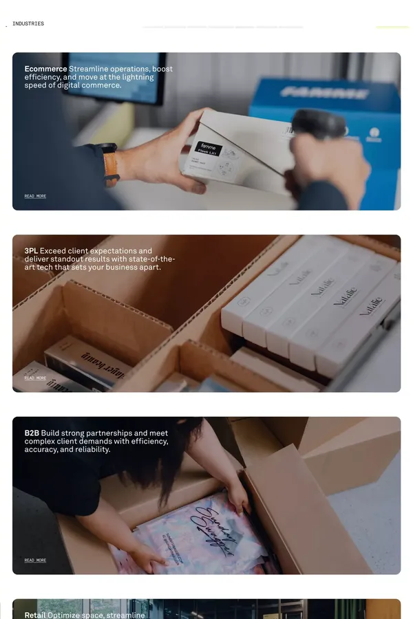 Pio's Breakthrough Automated Warehouse System - Landing design inspiration