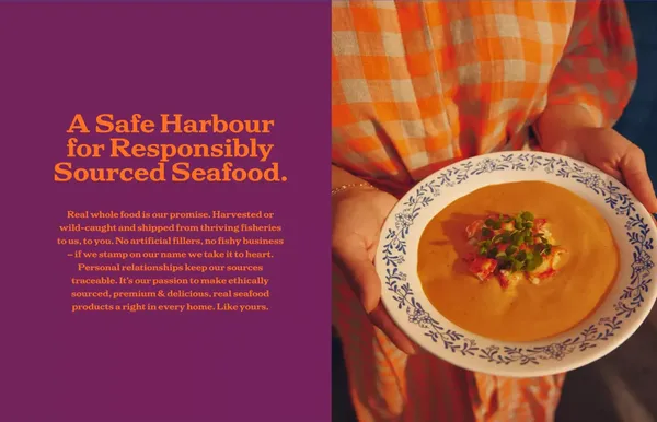 Diana's Seafood - Landing design inspiration