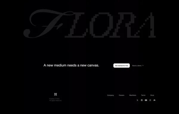 FLORA © - Landing design inspiration