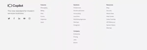 Copilot • Client portal • Customer portal • Nocode builder - Landing design inspiration