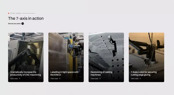 Collaborative Robot Manufacturer Company | Kassow Robots - Landing design inspiration