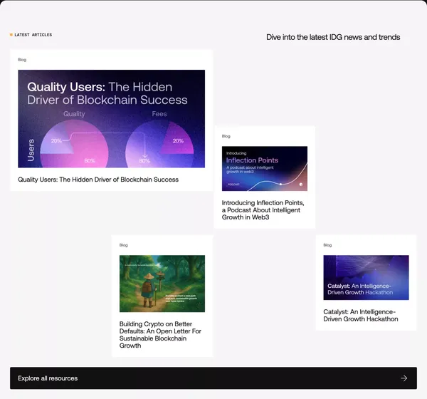 Flipside | The Platform for Intelligent Blockchain Growth - Landing design inspiration