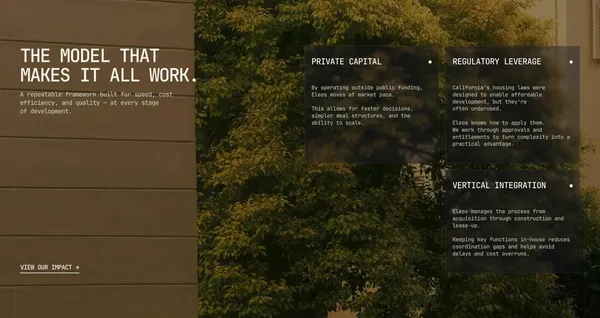 Eleos | Affordable Housing Development in Los Angeles - Portfolio design inspiration