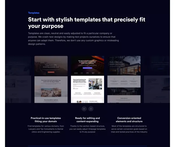 Onepage - Erstelle noch heute deine Seite. Genau so wie du sie dir vorstellst! | Onepage - Landing design inspiration