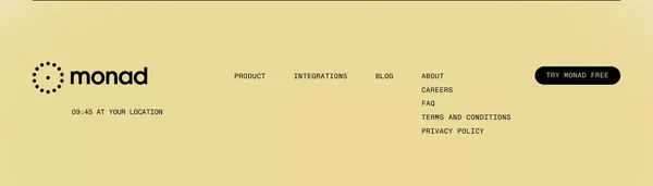 Monad - Landing design inspiration