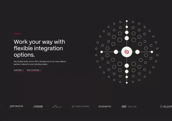 SentiLink | The fraud experts - Landing design inspiration