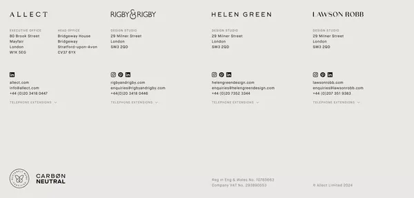 Allect | International Design Group - Landing design inspiration
