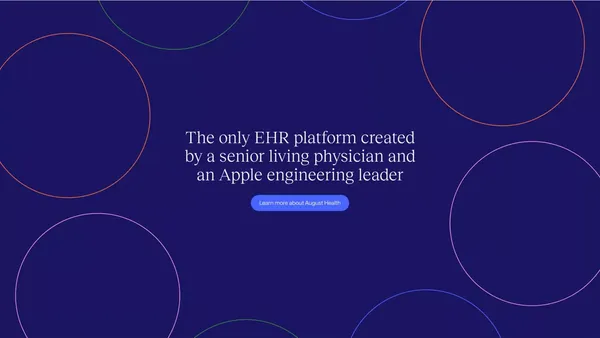August Health - The EHR platform caregivers love - Landing design inspiration