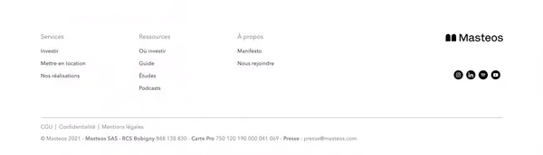 Masteos : le temple de l'investissement locatif clés en main - Landing design inspiration