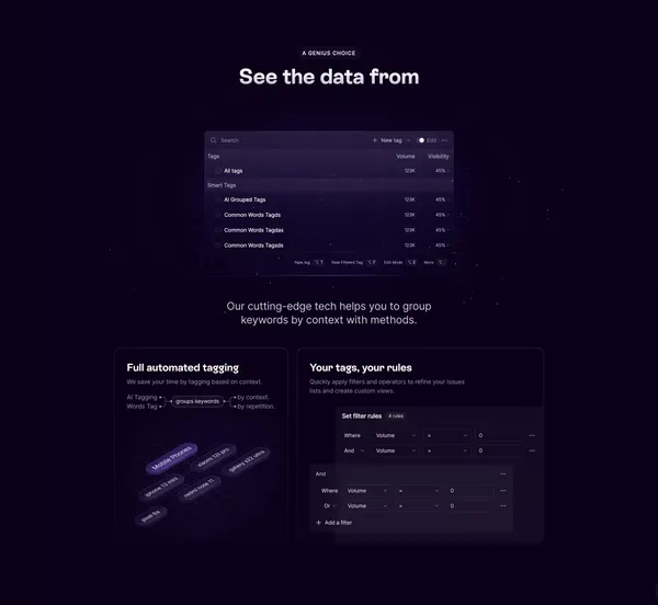 Wope: The New Era Of Rank Tracking - Landing design inspiration