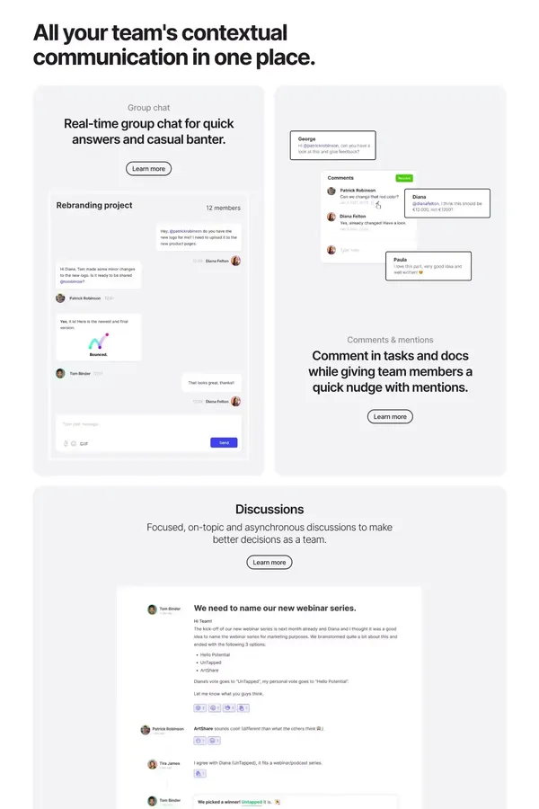 hello ivy - Project Management & Team Collaboration Software - Landing design inspiration