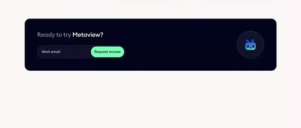 Automatic, AI-generated interview notes | Metaview - Landing design inspiration