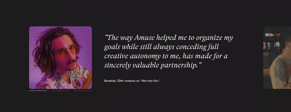Independent Record Label & Music Distribution | amuse - Landing design inspiration