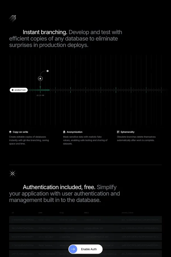 Neon Serverless Postgres — Ship faster - Landing design inspiration