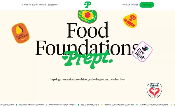 Prept | The foundation for satisfying food futures. - Landing design inspiration