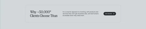 Titan - Track Your Wealth. Trade. Invest. - Landing design inspiration