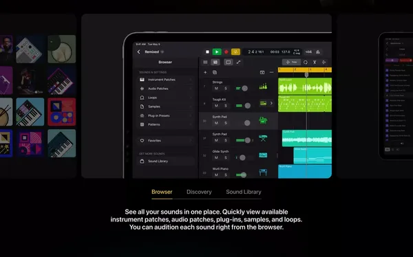 Logic Pro for iPad - Apple - Landing design inspiration