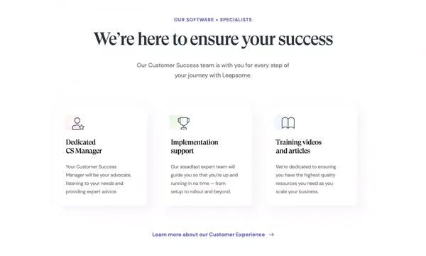 Leapsome: People Enablement Platform - Landing design inspiration