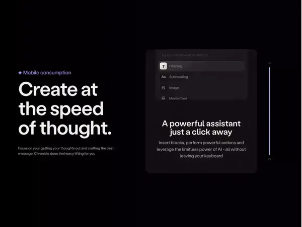 Chronicle - Landing design inspiration