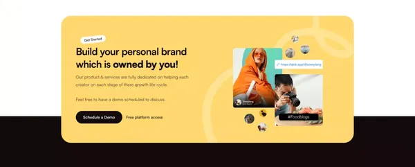 Link in bio tool: Everything you are, in one simple link | QuickLnk - Landing design inspiration