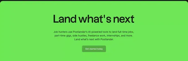 Postlander | AI Cover Letters, Resume Checker, and More - Landing design inspiration