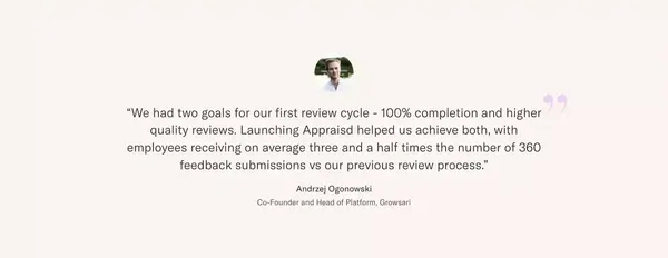 Appraisd | The dedicated performance management platform - Landing design inspiration