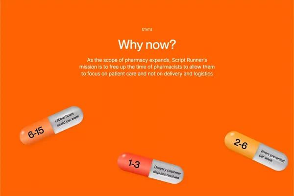 Script Runner - Landing design inspiration