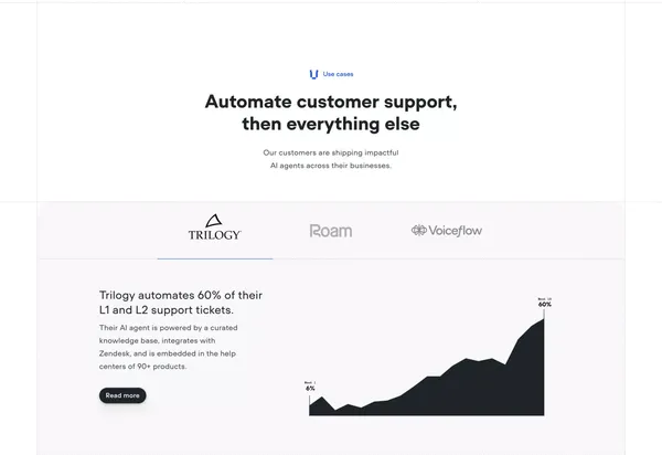 Voiceflow | Build Impactful AI Agents - Landing design inspiration