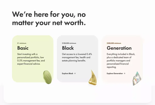Wealthsimple: Investing, Regulated Crypto, Stocks & ETFs - Landing design inspiration