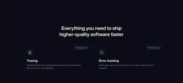 Better Stack - Radically better observability stack - Landing design inspiration