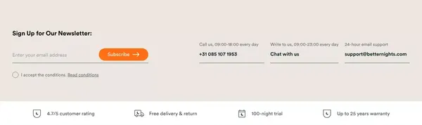 Better Nights. Good beds and good sleep change everything. - Ecommerce design inspiration