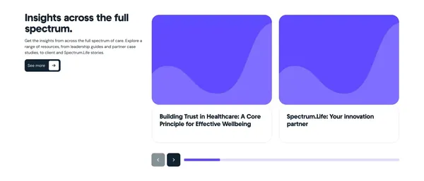 Spectrum.Life | Full spectrum care, for a full spectrum life. - Landing design inspiration