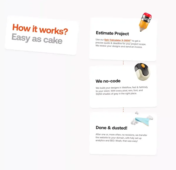 Figma to Webflow - Powered by High Five Studio - Landing design inspiration