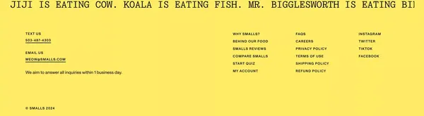 Fresh Human-Grade Cat Food Delivery | Smalls - Landing design inspiration