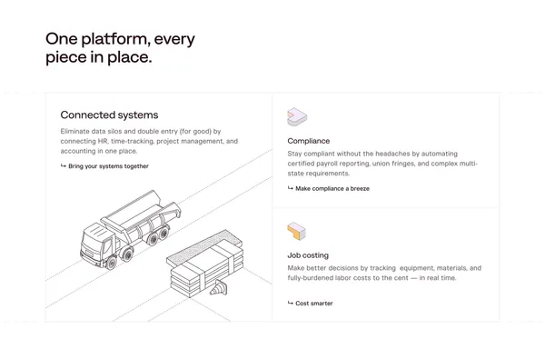 Miter | Payroll, HR, Expenses & Field Ops Software - Landing design inspiration