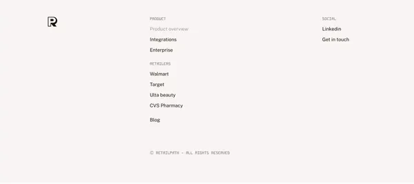 RetailPath - Landing design inspiration